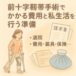 前十字靭帯手術でかかる費用と私生活を行う準備【退院日】