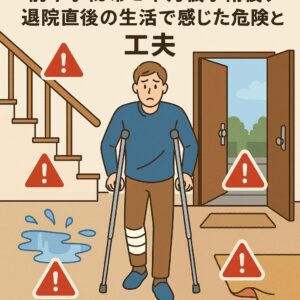 前十字靭帯と半月板手術後、退院直後の生活で感じた危険と工夫