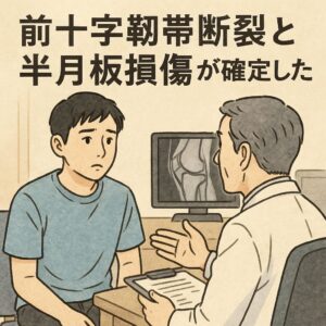 前十字靭帯断裂と半月板損傷が確定した日