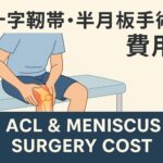前十字靭帯・半月板手術の費用はどのくらい？