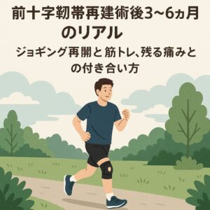 前十字靭帯再建術後3〜6ヶ月のリアル｜ジョギング再開と筋トレ、残る痛みとの付き合い方