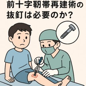 前十字靭帯再建術後の抜釘は必要？私が迷い続けた理由と実際の体験談