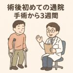 術後3週間・退院後2週間の初通院レポート｜可動域チェックとリハビリの進み方
