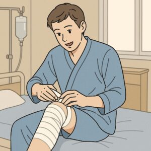 手術3日目｜少し楽になり始めた朝と「包帯の巻き替え」のコツ