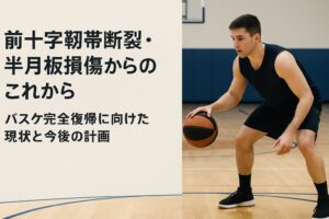 前十字靭帯断裂・半月板損傷からのこれから|バスケ完全復帰に向けた現状と今後の計画