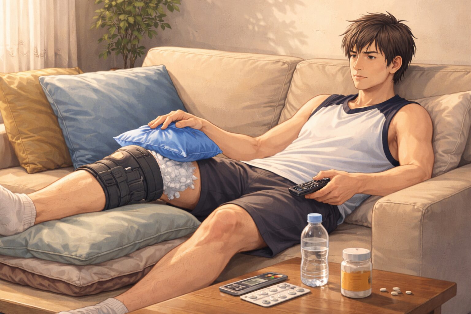 前十字靭帯・半月板手術後｜退院後の痛みケアは「冷やす」が最優先【体験談】